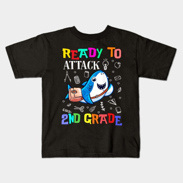 Ready To Attack 2nd Grade Youth Kids T-Shirt by Camryndougherty